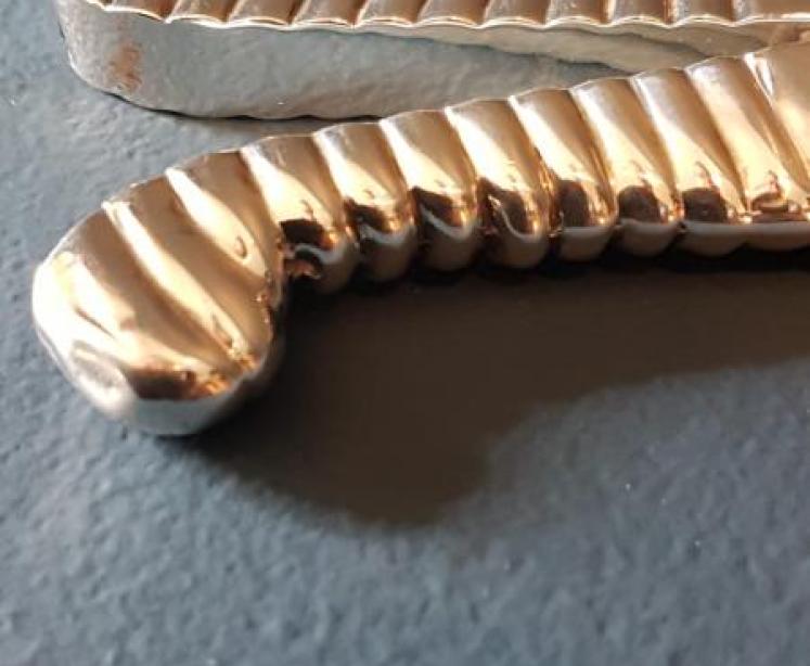 Victorian Silver 'Stockings' Glove Stretchers - Image 5