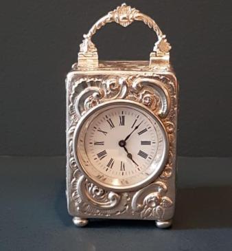 Immaculate Victorian Mappin & Webb Silver Clock
