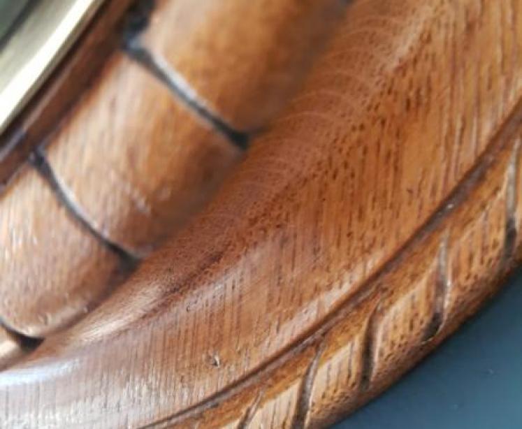 Victorian Oak Cased Enamel Dial Barometer - Image 6