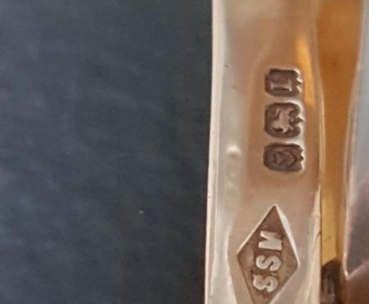 George V Engine Turned Silver Travelling Clock - Image 5