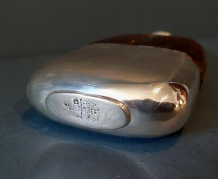 Superb Victorian Silver & Crocodile Skin Hip Flask - Image 6