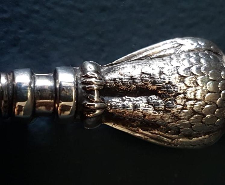 Edwardian Silver Owl Top Shoe Horn - Image 3