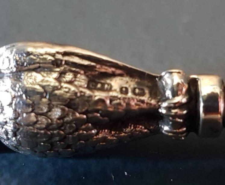 Edwardian Silver Owl Top Shoe Horn - Image 5