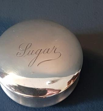 George V Silver Sugar Canister