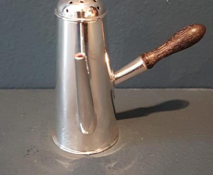 Rare Miniature Silver Chocolate Pot Pepperette - Image 1