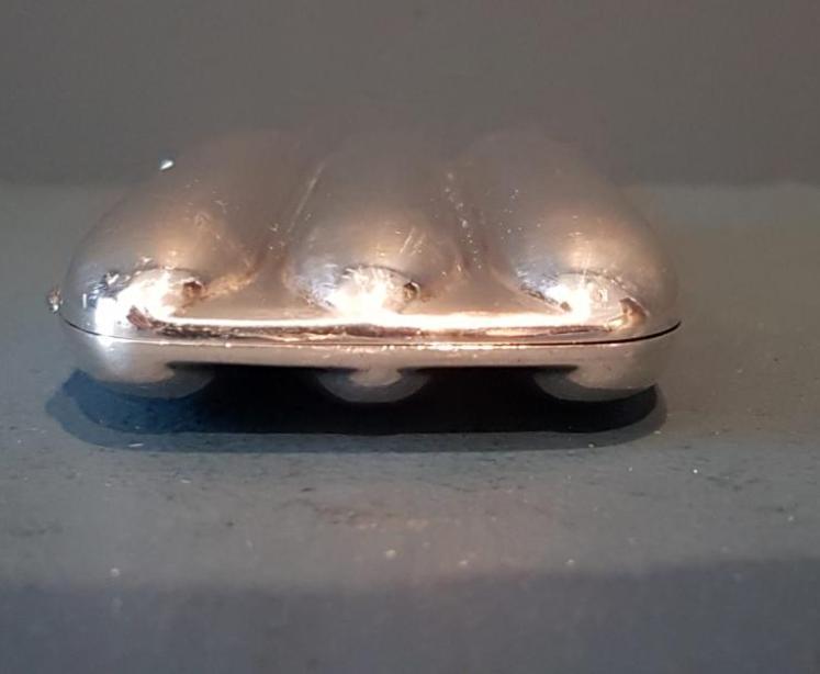 George V Cast Silver Triple Cigar Case - Image 4