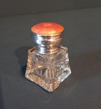 George V Period Silver & Salmon Pink Scent