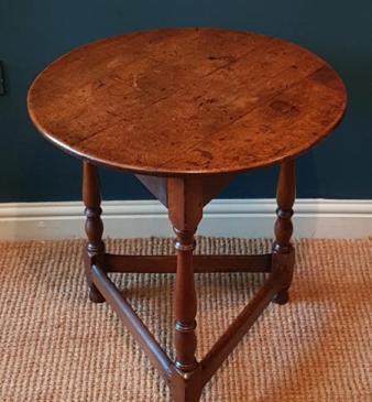George III Oak and Ash Cricket Table 