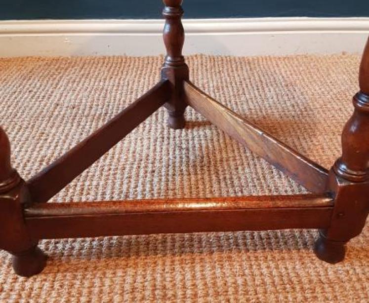 George III Oak and Ash Cricket Table  - Image 3