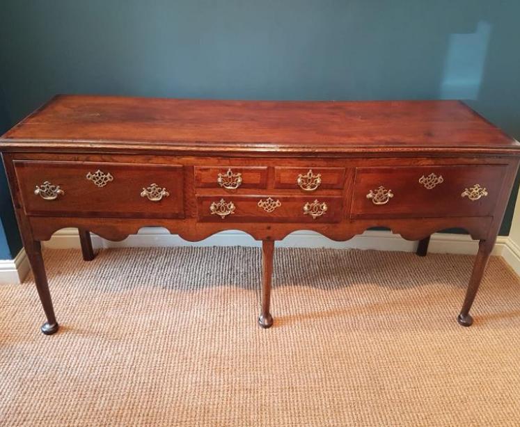 Superb George II Oak Country House Dresser - Image 1