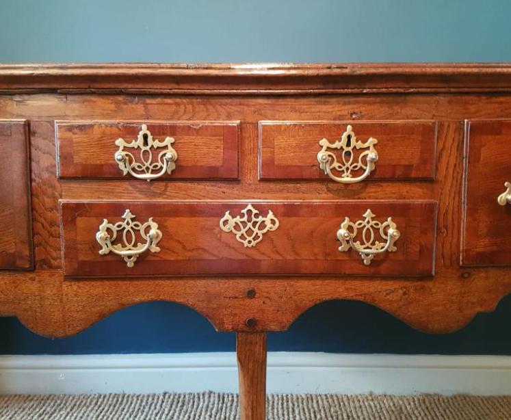 Superb George II Oak Country House Dresser - Image 5