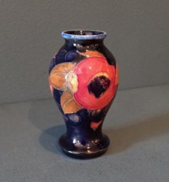 Early Moorcroft Miniature Seeded Pomegranate Miniature Vase