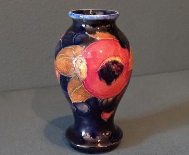 Early Moorcroft Miniature Seeded Pomegranate Miniature Vase - Image 1