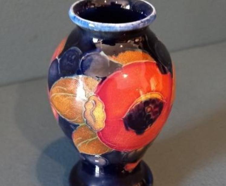 Early Moorcroft Miniature Seeded Pomegranate Miniature Vase - Image 2