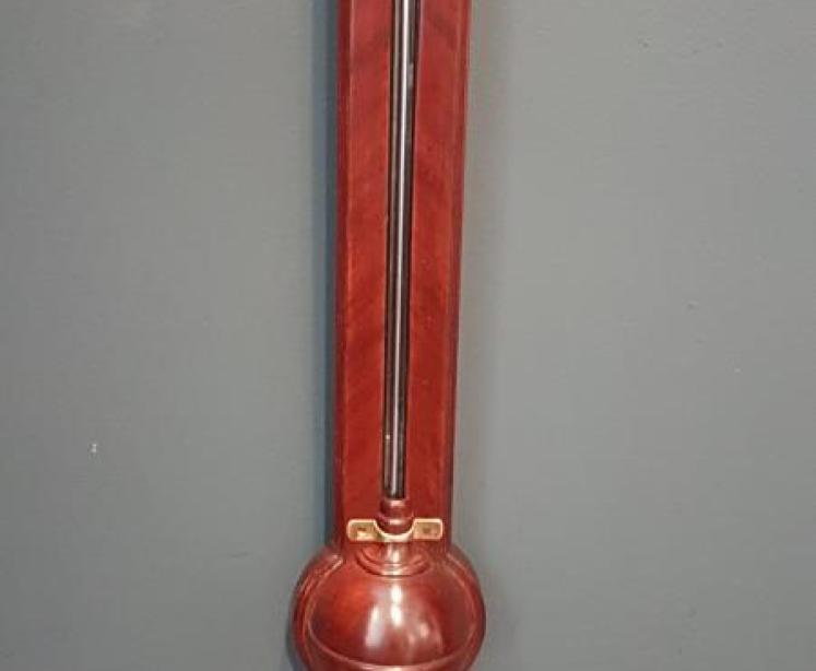 Fine George III Mahogany Stick Barometer  - Image 4