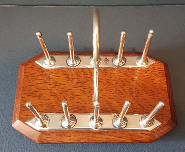 Victorian Oak and Silver Plate Toast Rack - Image 4