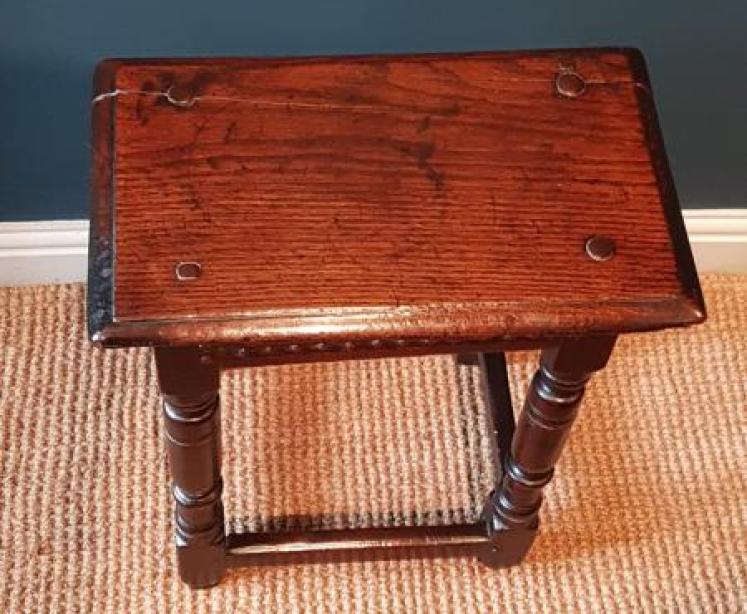 Charles I Oak Joint Stool - Image 5
