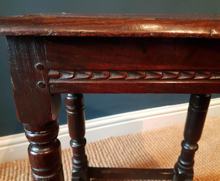Charles I Oak Joint Stool - Image 6