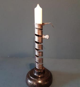 Georgian Pigtail Candlestick