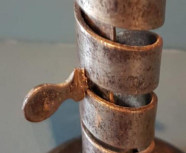 Georgian Pigtail Candlestick - Image 2