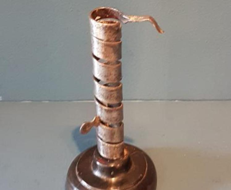 Georgian Pigtail Candlestick - Image 6