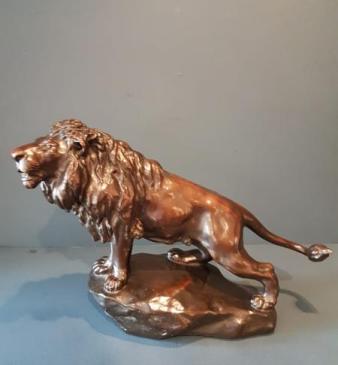 Superb 1920's Bronze Lion