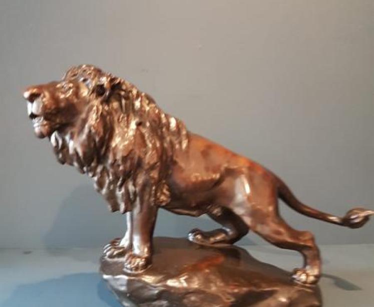 Superb 1920's Bronze Lion - Image 7
