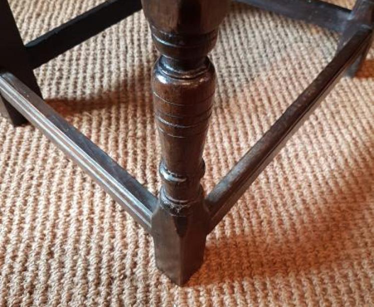 Superb Charles I Oak Wainscot Chair - Image 4