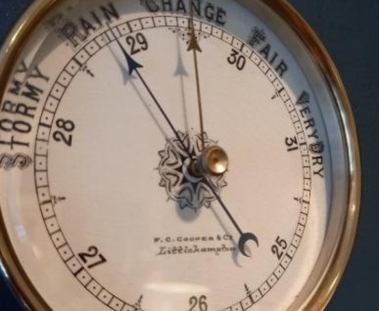 Victorian Porcelain Dial Marine Barometer - Image 2