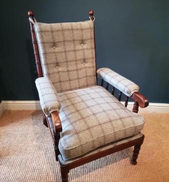 Early Victorian Mahogany Gillows Style Library Chair