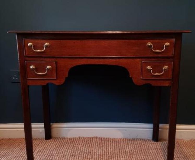 George III Oak Side Table or Console - Image 1