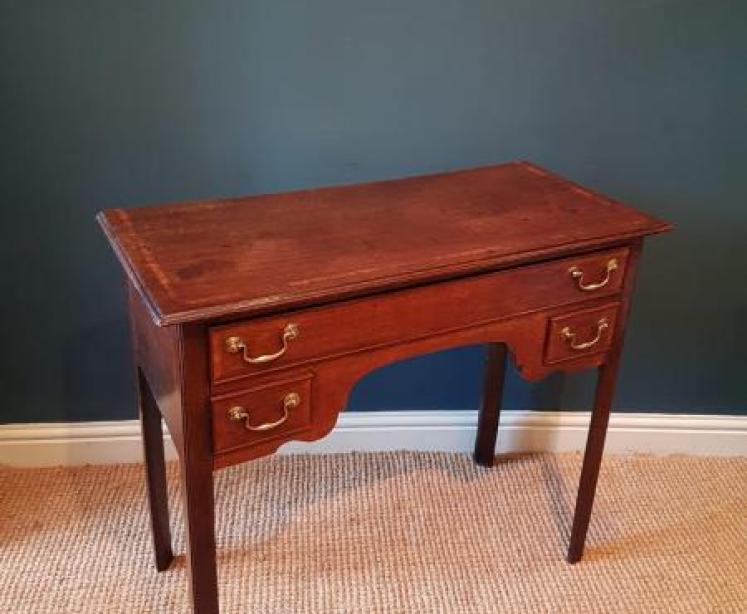 George III Oak Side Table or Console - Image 5