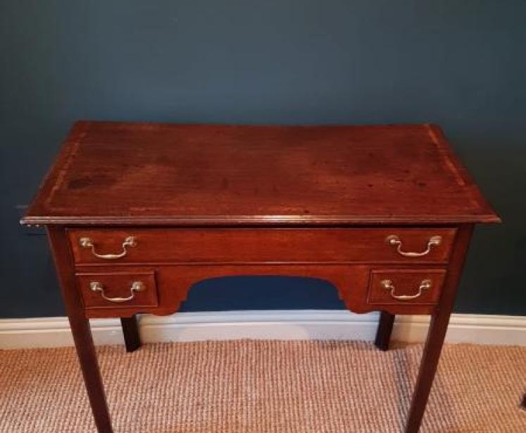 George III Oak Side Table or Console - Image 6