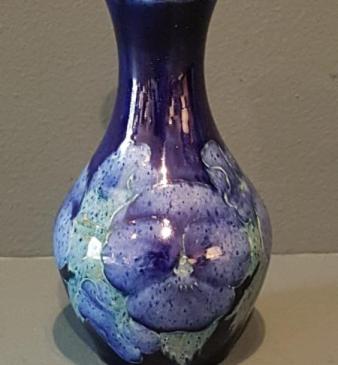 Early Moorcroft Blue Pansy Vase