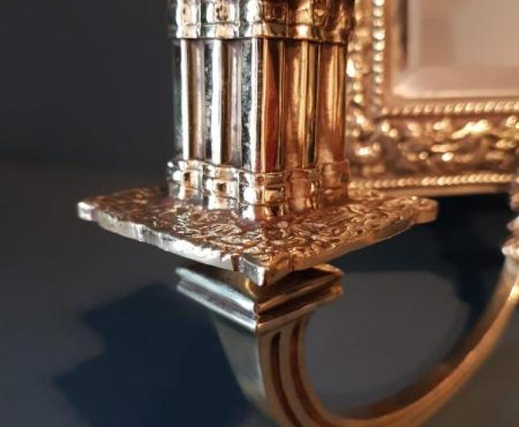 Matching Pair of Victorian Mirror Back Wall Sconces - Image 6