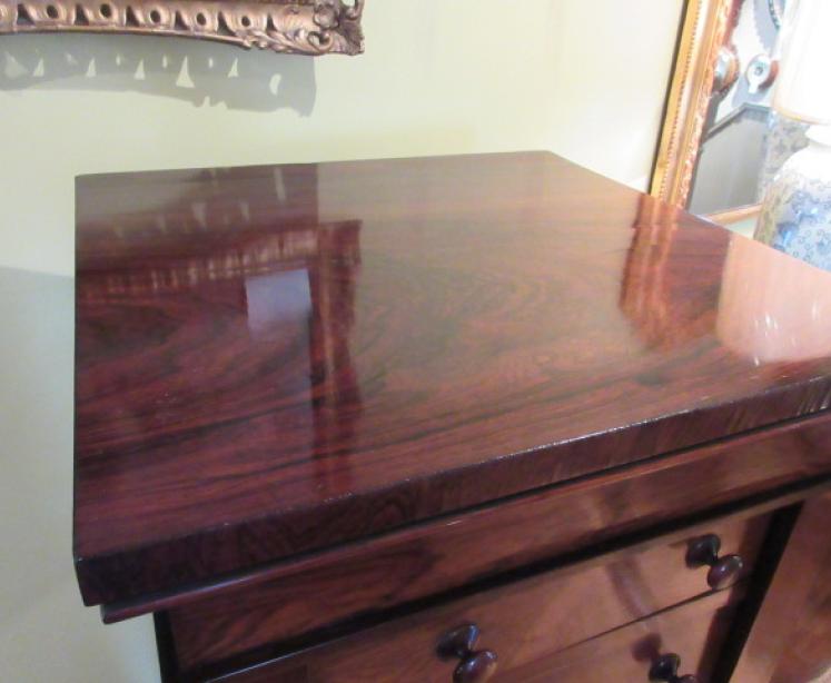 Superb William IV Period Rosewood Wellington Chest - Image 2