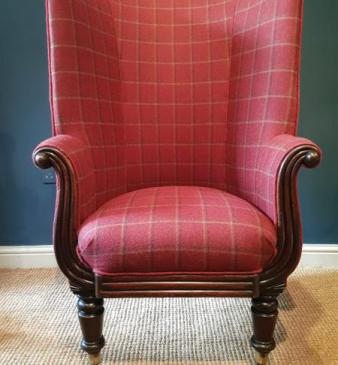 William IV Mahogany Framed Barrel Back Chair