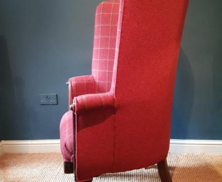 William IV Mahogany Framed Barrel Back Chair - Image 2