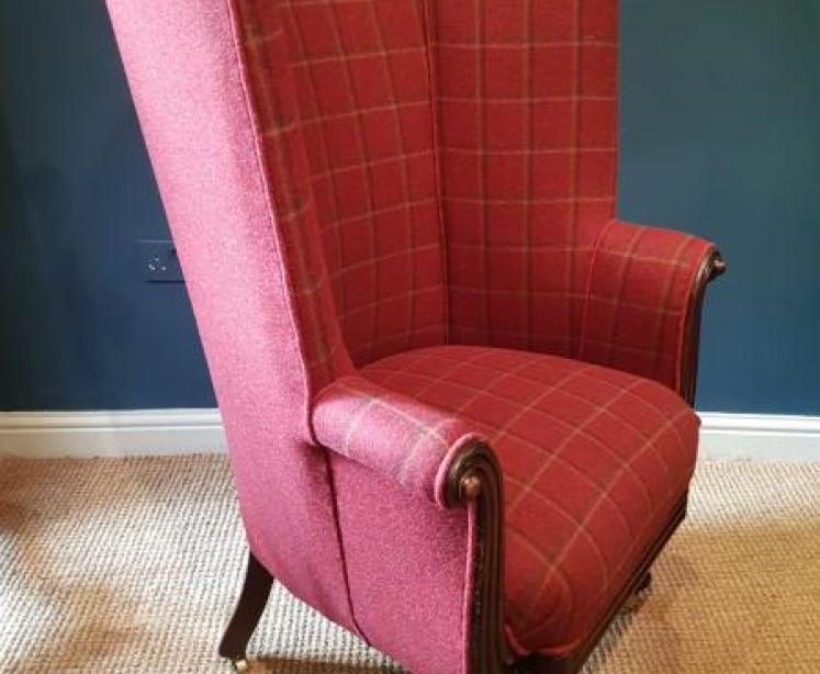 William IV Mahogany Framed Barrel Back Chair - Image 4