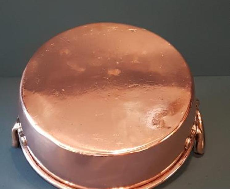 Early Victorian Copper Cream Pan - Image 3