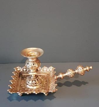 Victorian Cast Brass Chamber Stick