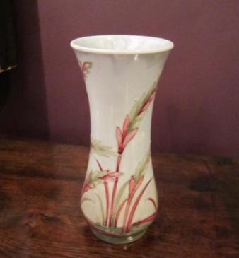 Unusual Moorcroft Waving Corn Flared Neck Vase