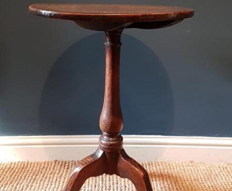 George II Oak Snap Top Occasional Table  - Image 2