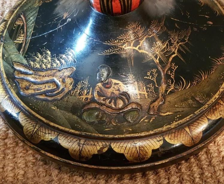 1920's Chinoiserie Lamp Standard - Image 6