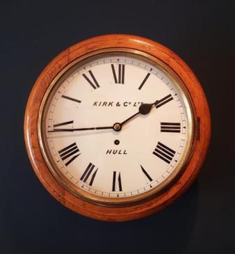 Victorian Hull Fusee Dial Clock