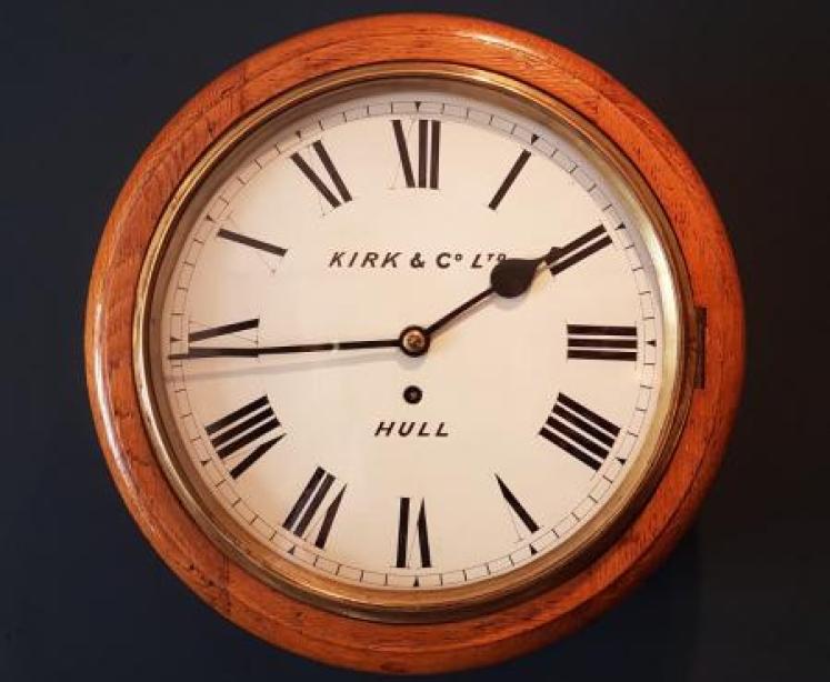 Victorian Hull Fusee Dial Clock - Image 1