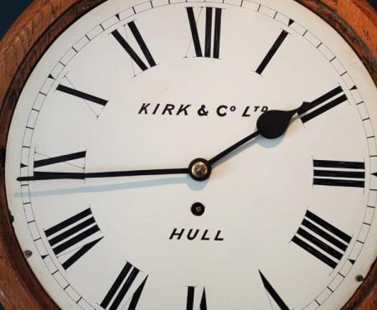Victorian Hull Fusee Dial Clock - Image 2