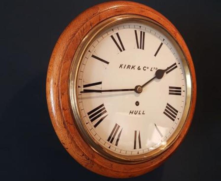 Victorian Hull Fusee Dial Clock - Image 4