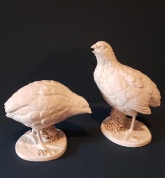 Pair of Victorian Porcelain Partridges