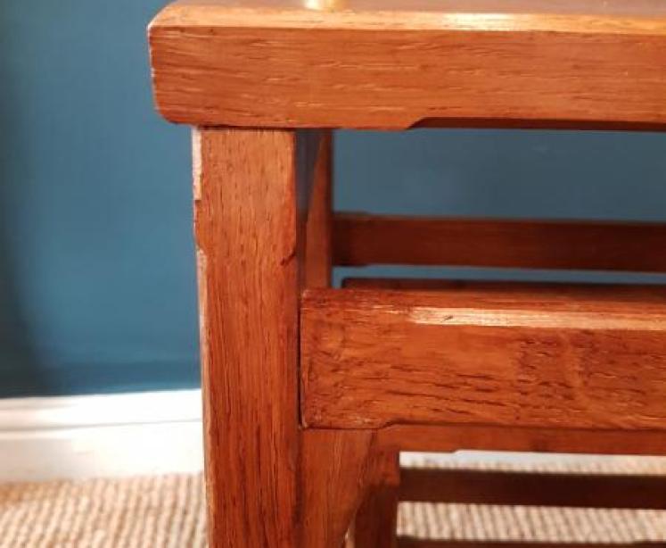 Superb Late Victorian Oak Library Steps - Image 3